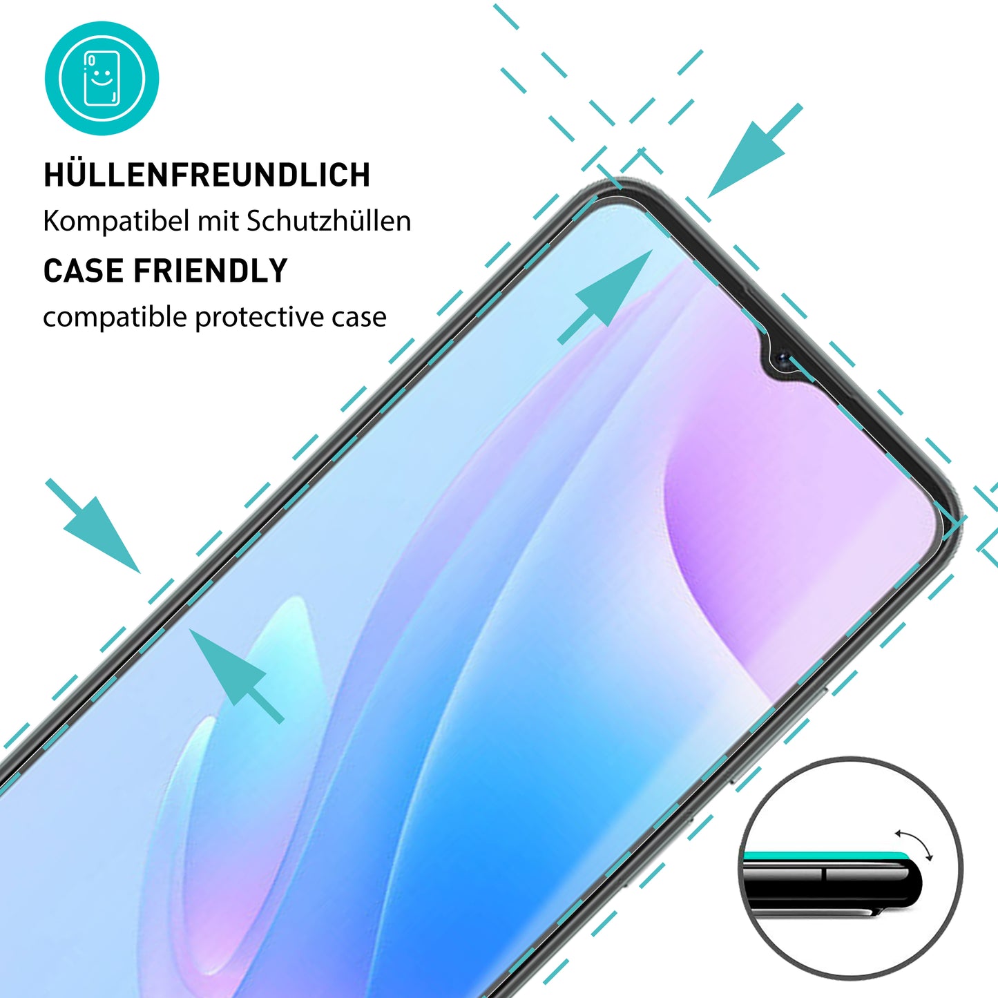 smartect Schutzglas Klar für Blackview A52 / A52 Pro, 3 Stück