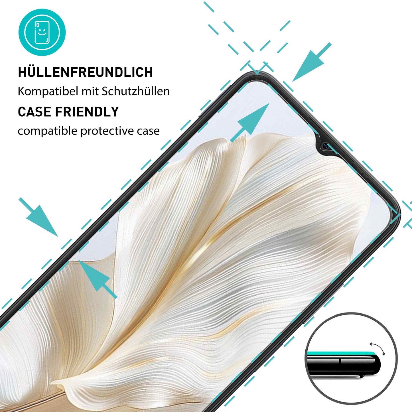 smartect Schutzglas Klar für Blackview Wave 8 / 8C, 3 Stück