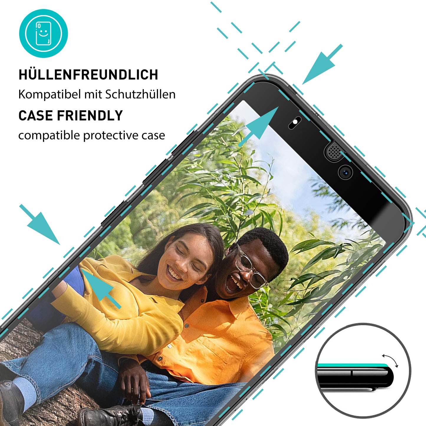 smartect Schutzglas Klar für Fairphone 3 / 3+, 3 Stück