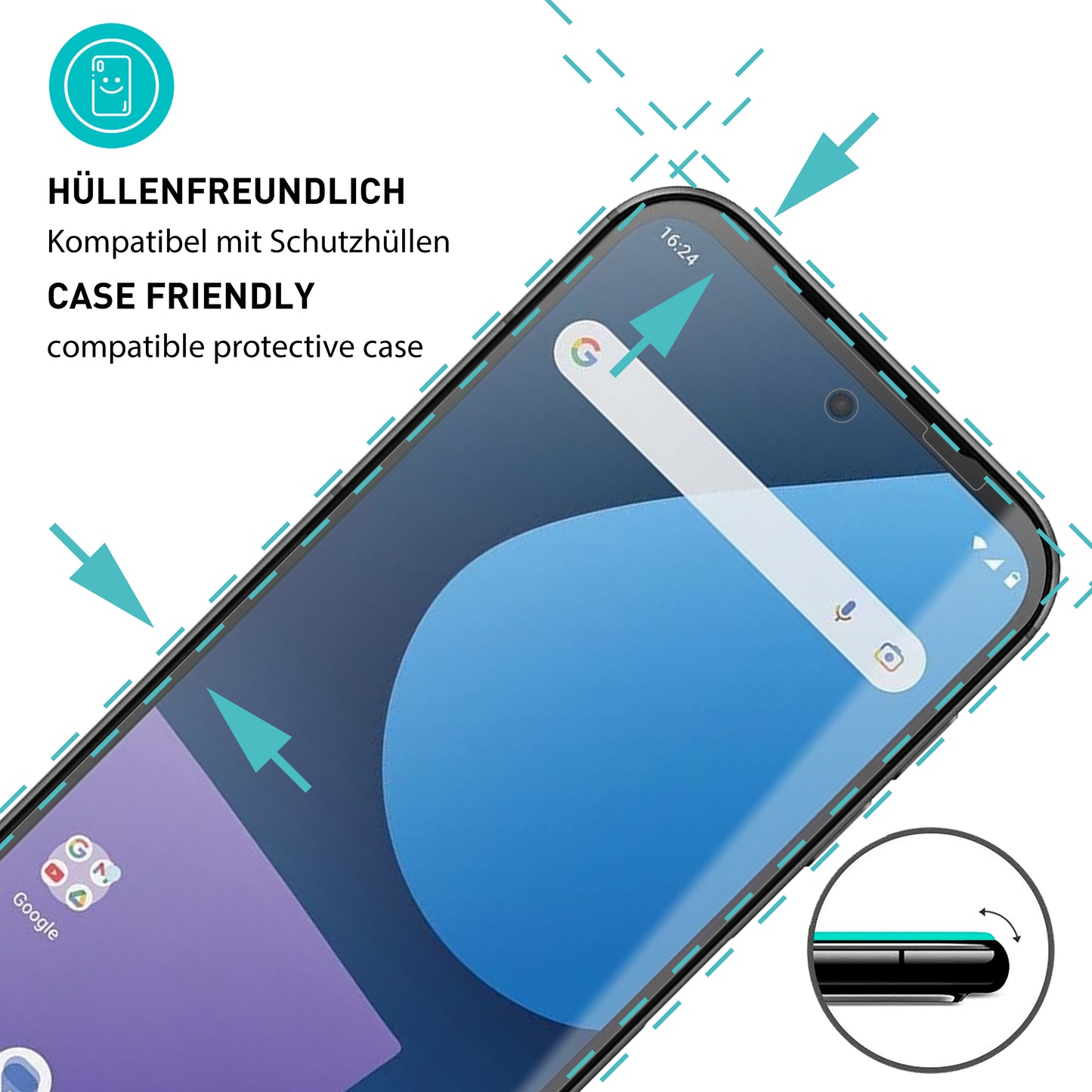 smartect Schutzglas Klar für Fairphone 5, 3 Stück