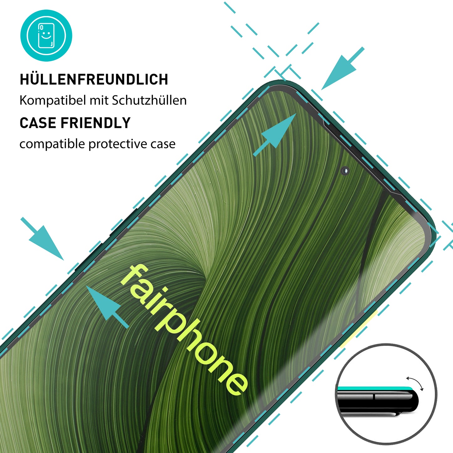smartect Schutzglas Klar für Fairphone 6, 3 Stück