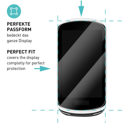 smartect Schutzglas Klar für Garmin Edge 1030 / Edge 1030 Plus, 3 Stück