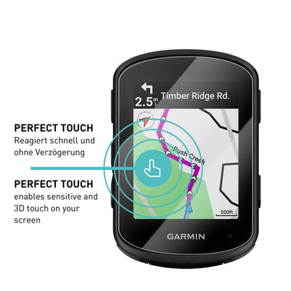 smartect Schutzglas Klar für Garmin Edge 540 / 540 Solar / 840 / 840 Solar, 3 Stück