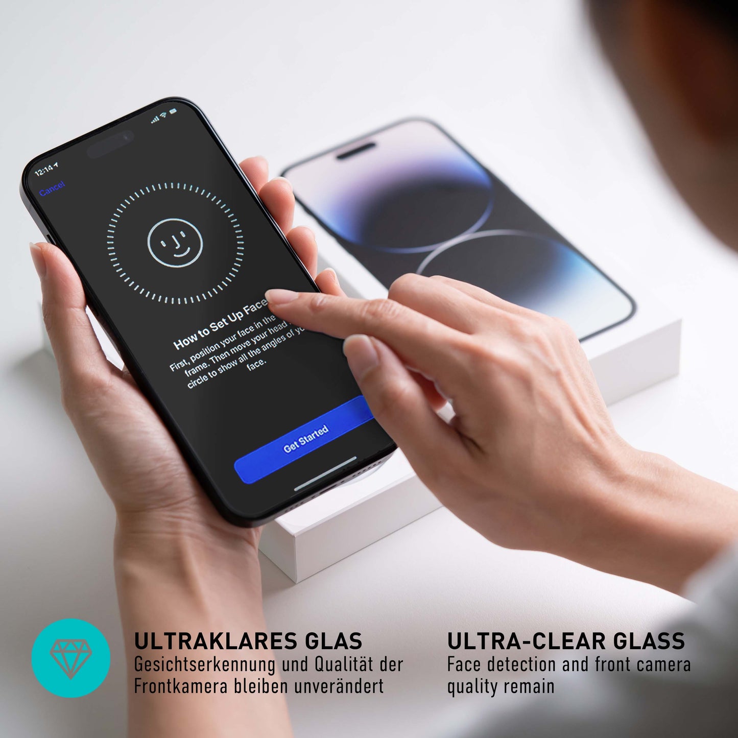 smartect Schutzglas Klar für Apple iPhone 6 / 6s / iPhone 7 / iPhone 8, 2 Stück