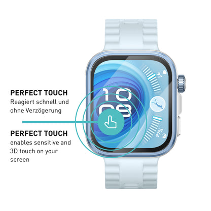 smartect Schutzglas Klar für Huawei Watch Fit 4 Pro, 3 Stück