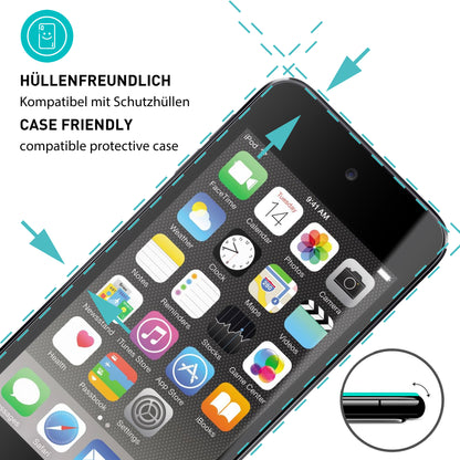 smartect Schutzglas Klar für iPod Touch 7G / 6G / 5G, 3 Stück