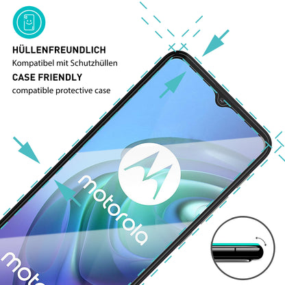 smartect Schutzglas Klar für Motorola Moto G10 / G30 / G9 Play / E7 Plus / E7 Power, 3 Stück