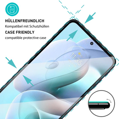 smartect Schutzglas Klar für Motorola Moto G41 / G31, 3 Stück