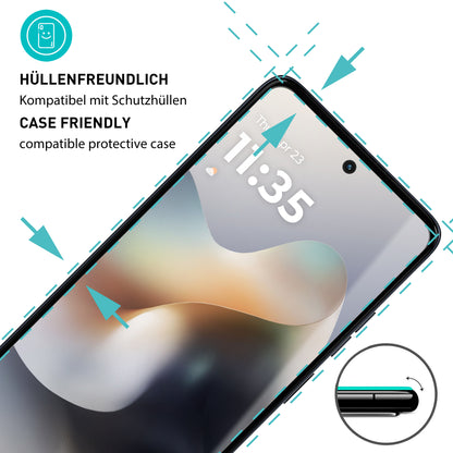 smartect Schutzglas Klar für Motorola Moto G56 5G, 3 Stück