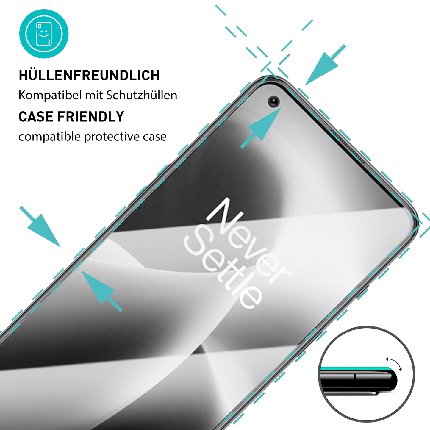 smartect Schutzglas Klar für OnePlus Nord 3, 3 Stück