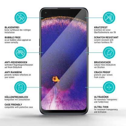 smartect Schutzglas Klar für Oppo Find X5 Lite, 3 Stück