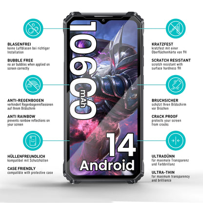 smartect Schutzglas Klar für Oukitel WP28 / WP28E / WP28S, 3 Stück