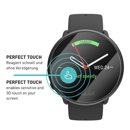 smartect Schutzglas Klar für Polar Ignite / Polar Ignite 2, 3 Stück