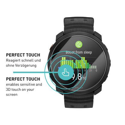 smartect Schutzglas Klar für Polar Vantage M3, 3 Stück