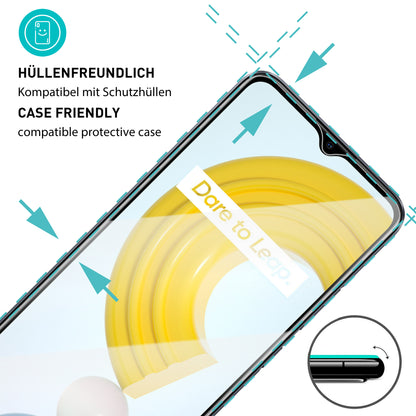 smartect Schutzglas Klar für Realme C21Y / C25Y, 3 Stück