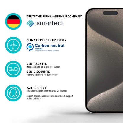 smartect Schutzglas Klar für Samsung Galaxy A25 5G / Galaxy A15 4G & 5G, 3 Stück