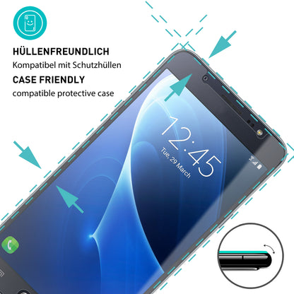 smartect Schutzglas Klar für Samsung Galaxy J5 2016, 3 Stück