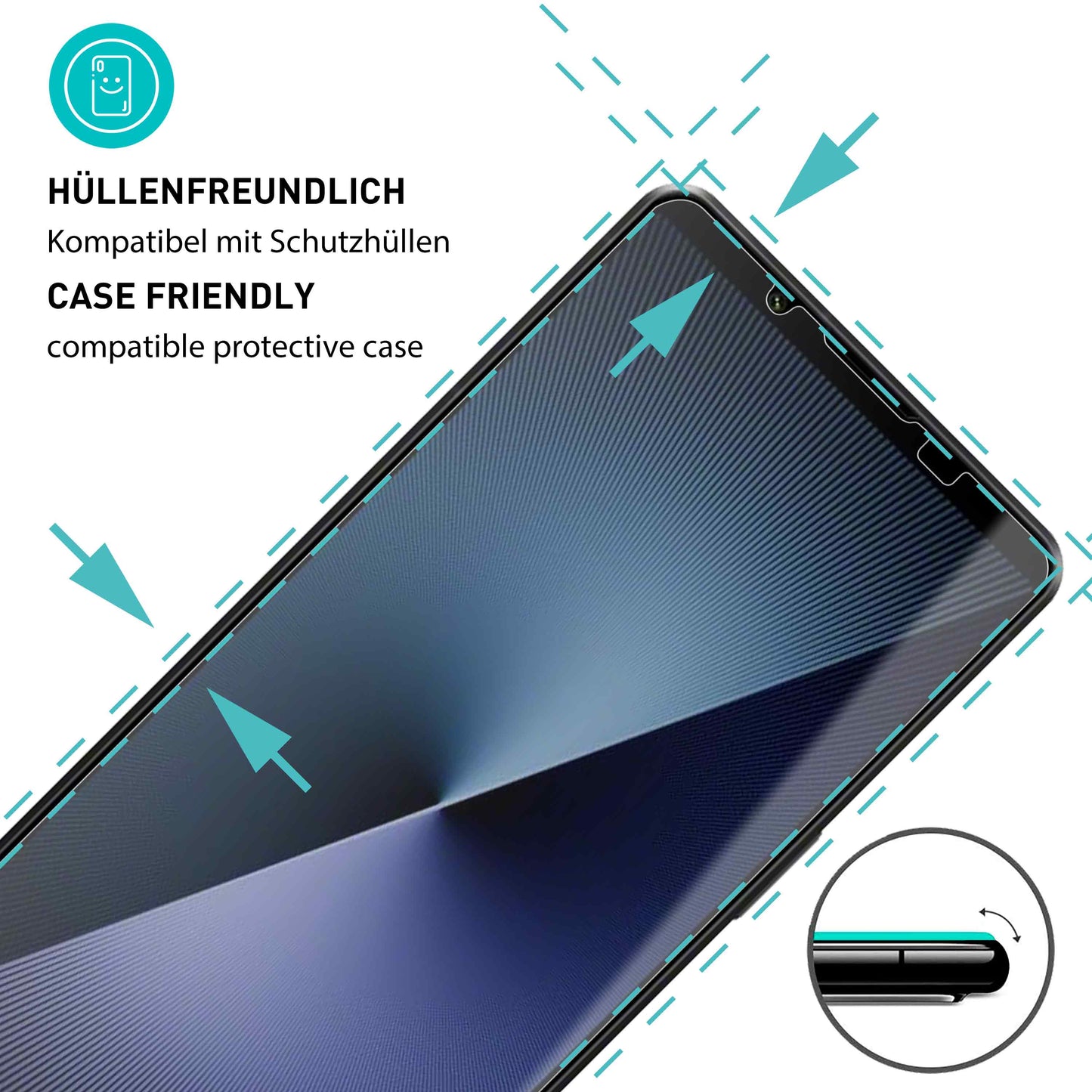 smartect Schutzglas Klar für Sony Xperia 1 VII, 3 Stück