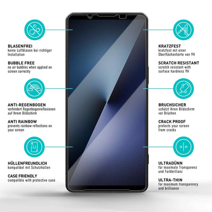 smartect Schutzglas Klar für Sony Xperia 1 VII, 3 Stück