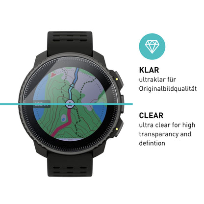 smartect Schutzglas Klar für Suunto Vertical, 3 Stück