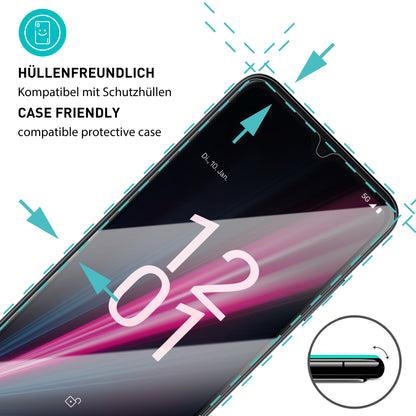 smartect Schutzglas Klar für Telekom T Phone Pro 5G, 3 Stück