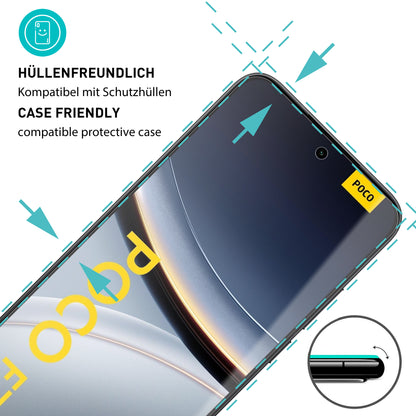 smartect Schutzglas Klar für Xiaomi Poco F7 5G, 3 Stück