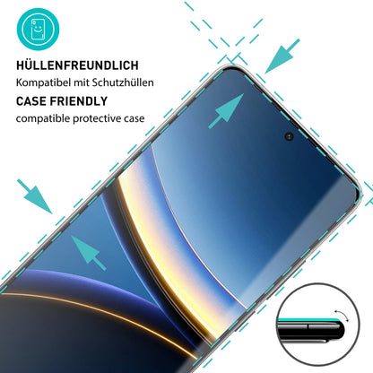 smartect Schutzglas Klar für Xiaomi Poco F7 Pro / F7 Ultra, 3 Stück
