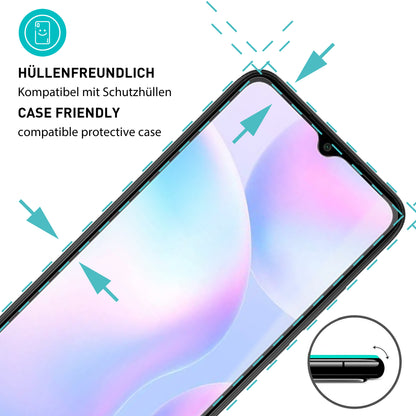 smartect Schutzglas Klar für Xiaomi Redmi 9A / Redmi 9AT, 3 Stück