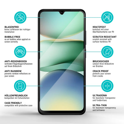 smartect Schutzglas Klar für Xiaomi Redmi A5 4G, 3 Stück