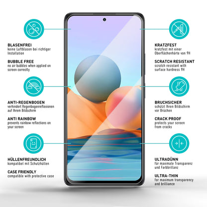 smartect Schutzglas Klar für Xiaomi Redmi Note 10 Pro / Note 10 Pro Max, 3 Stück