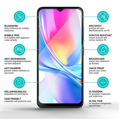 smartect Schutzglas Klar für ZTE Blade A35E, 3 Stück