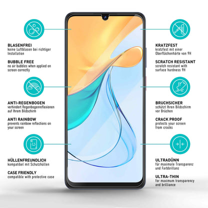 smartect Schutzglas Klar für ZTE Blade V50 Vita, 3 Stück