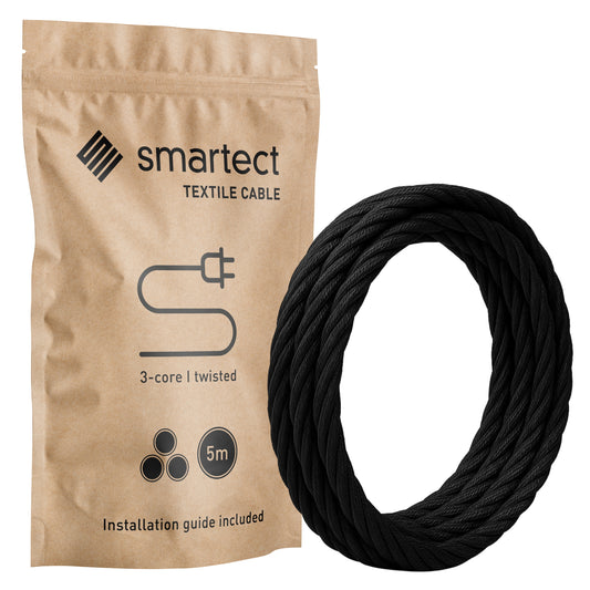 smartect Textilkabel Twisted (3 x 0.75 mm²)