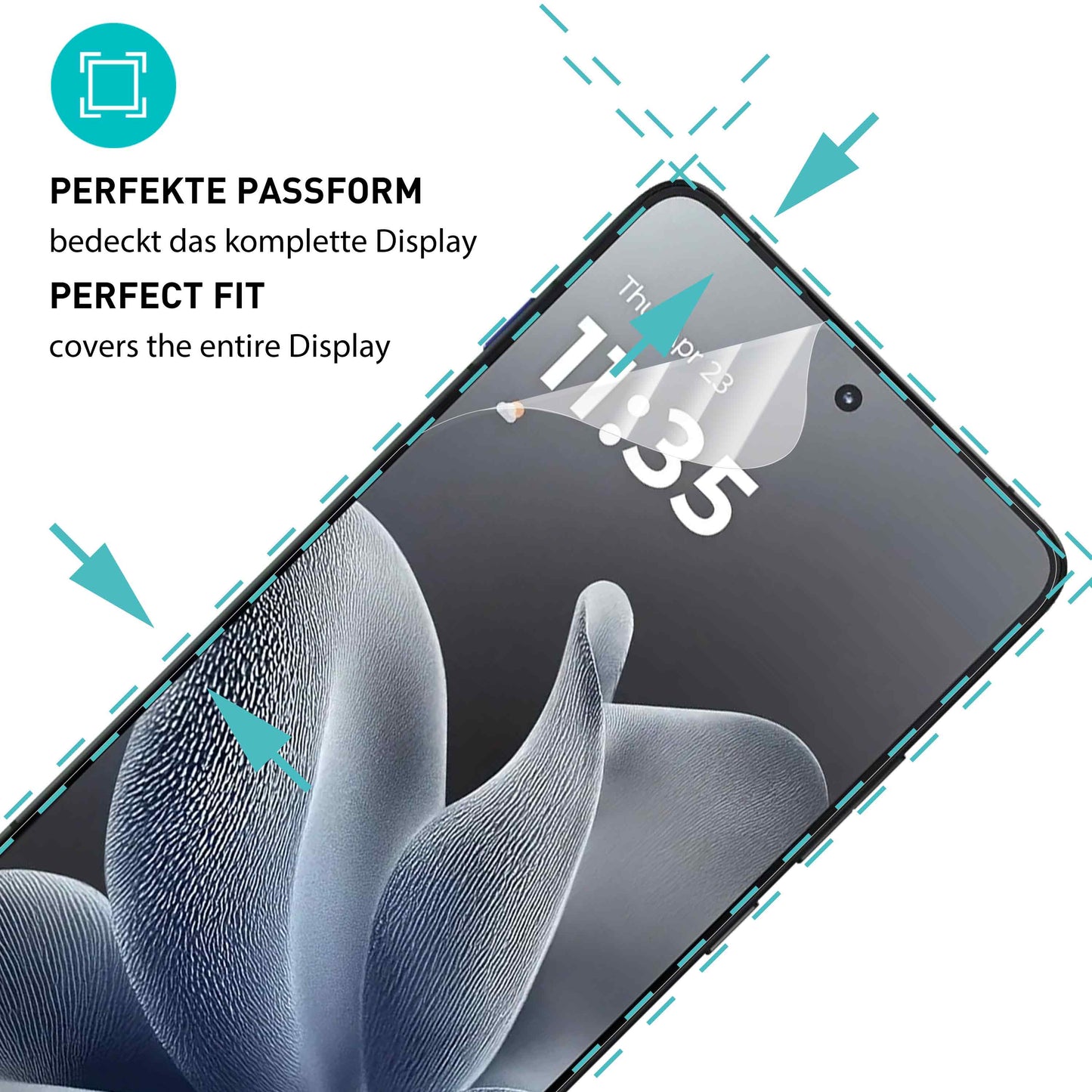 smartect TPU Schutzfolie Klar für Motorola Edge 70, 2 x Front