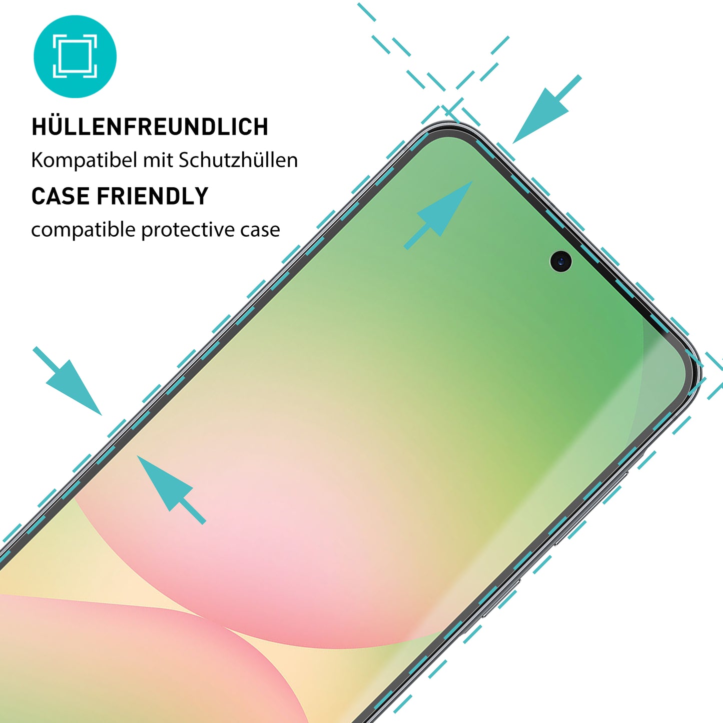 smartect Schutzglas Klar für Samsung Galaxy A57 5G, 3 x Front + 3 x Cam