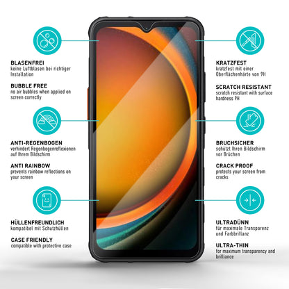 smartect Schutzglas Klar für Samsung Galaxy Xcover 7 Pro / Xcover 7 / Xcover 6 Pro (New), 3 Stück