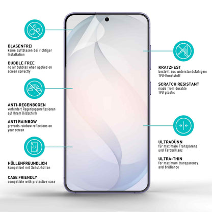 smartect TPU Schutzfolie Matt für Samsung Galaxy S26, 2 x Front