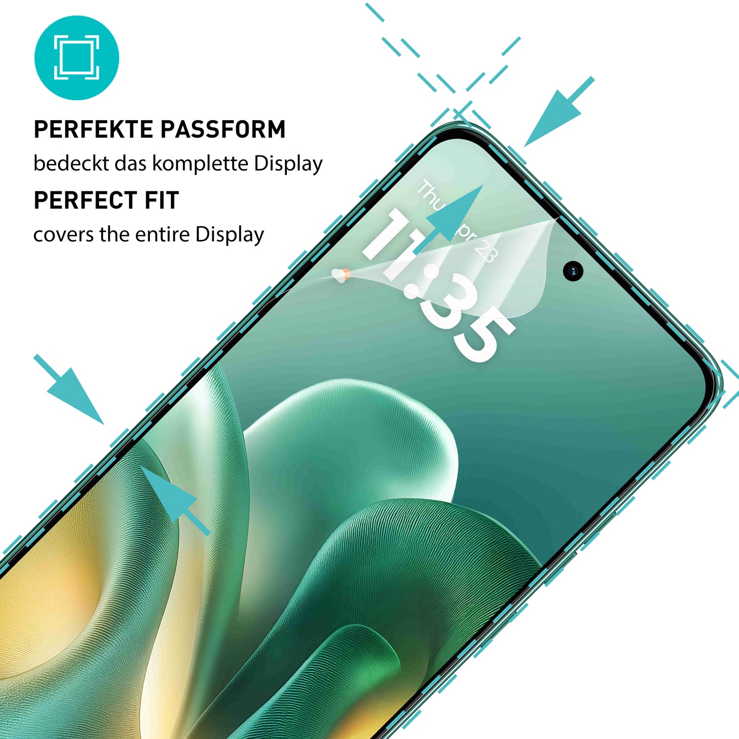 smartect TPU Schutzfolie Klar für Motorola Edge 60 Neo, 2 x Front