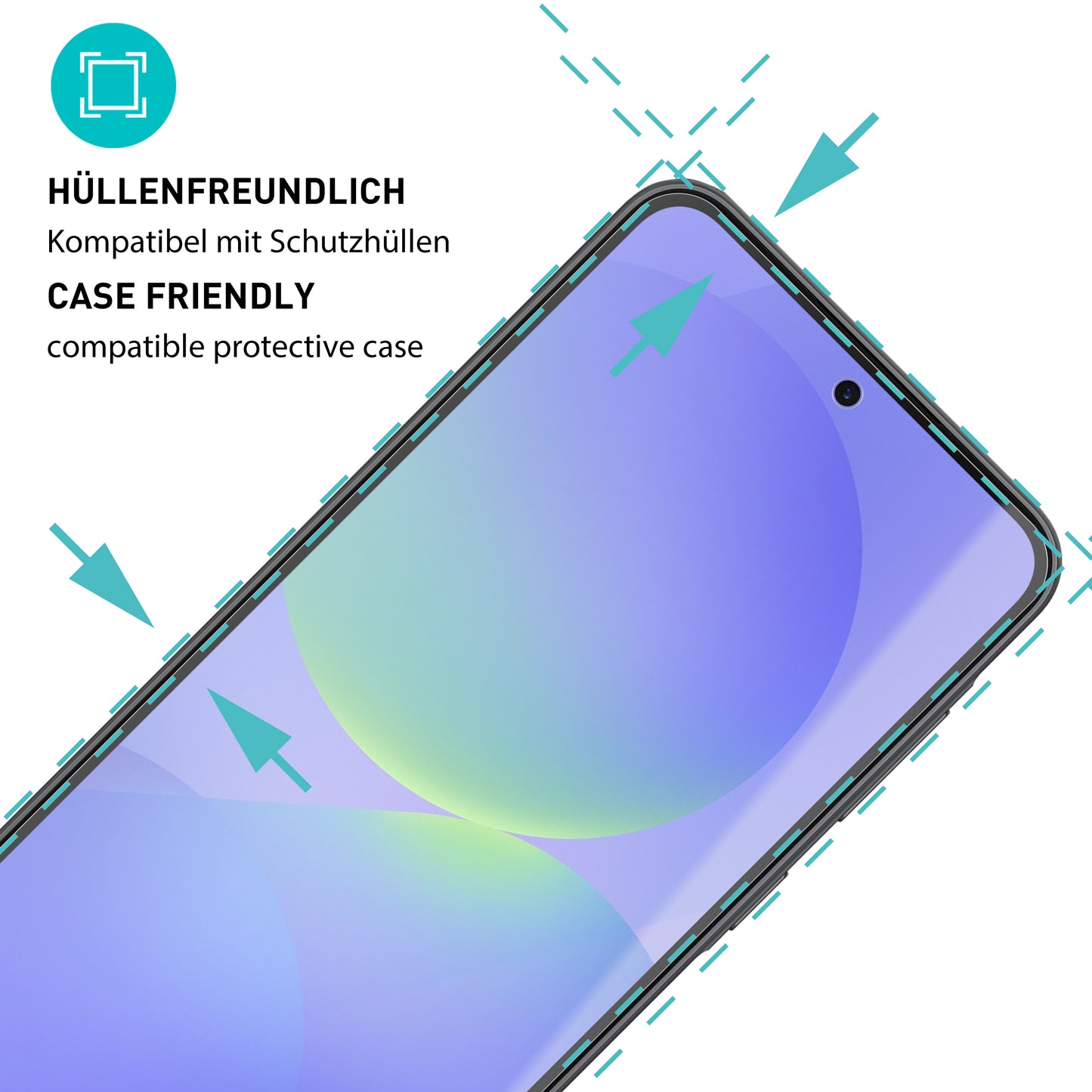 smartect Schutzglas Klar für Samsung Galaxy A37 5G, 3 Stück