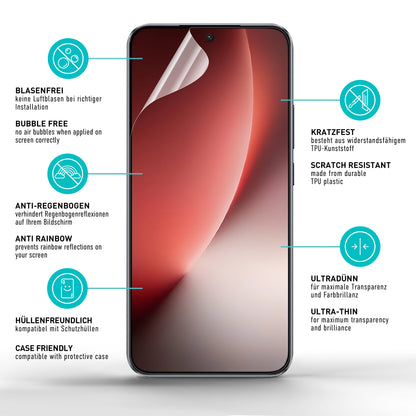 smartect TPU Schutzfolie Klar für Honor Magic 8 Lite, 2 x Front