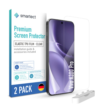 smartect TPU Schutzfolie Klar für Vivo X300 Pro, 2 x Front