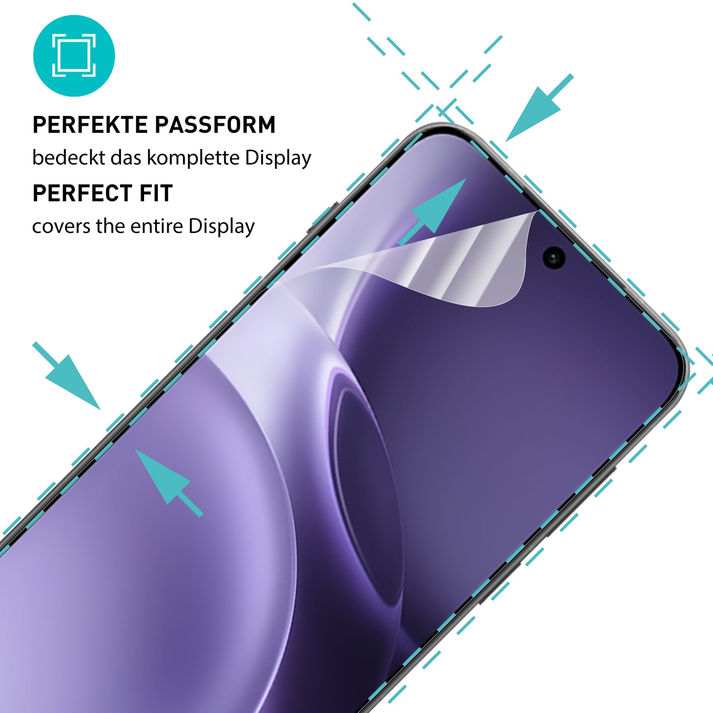 smartect TPU Schutzfolie Klar für Vivo X300 Pro, 2 x Front