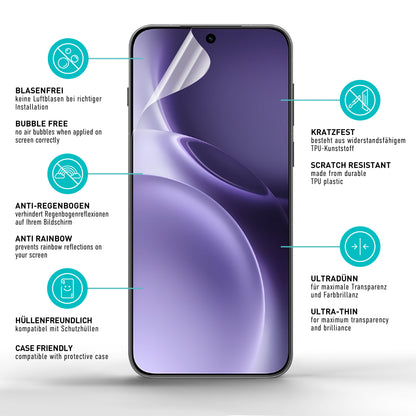 smartect TPU Schutzfolie Klar für Vivo X300 Pro, 2 x Front
