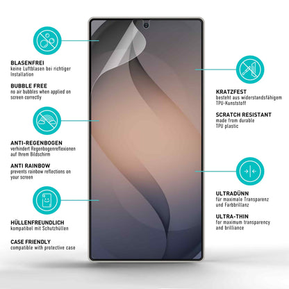 smartect TPU Schutzfolie Klar für Samsung Galaxy S26 Ultra, 2 x Front