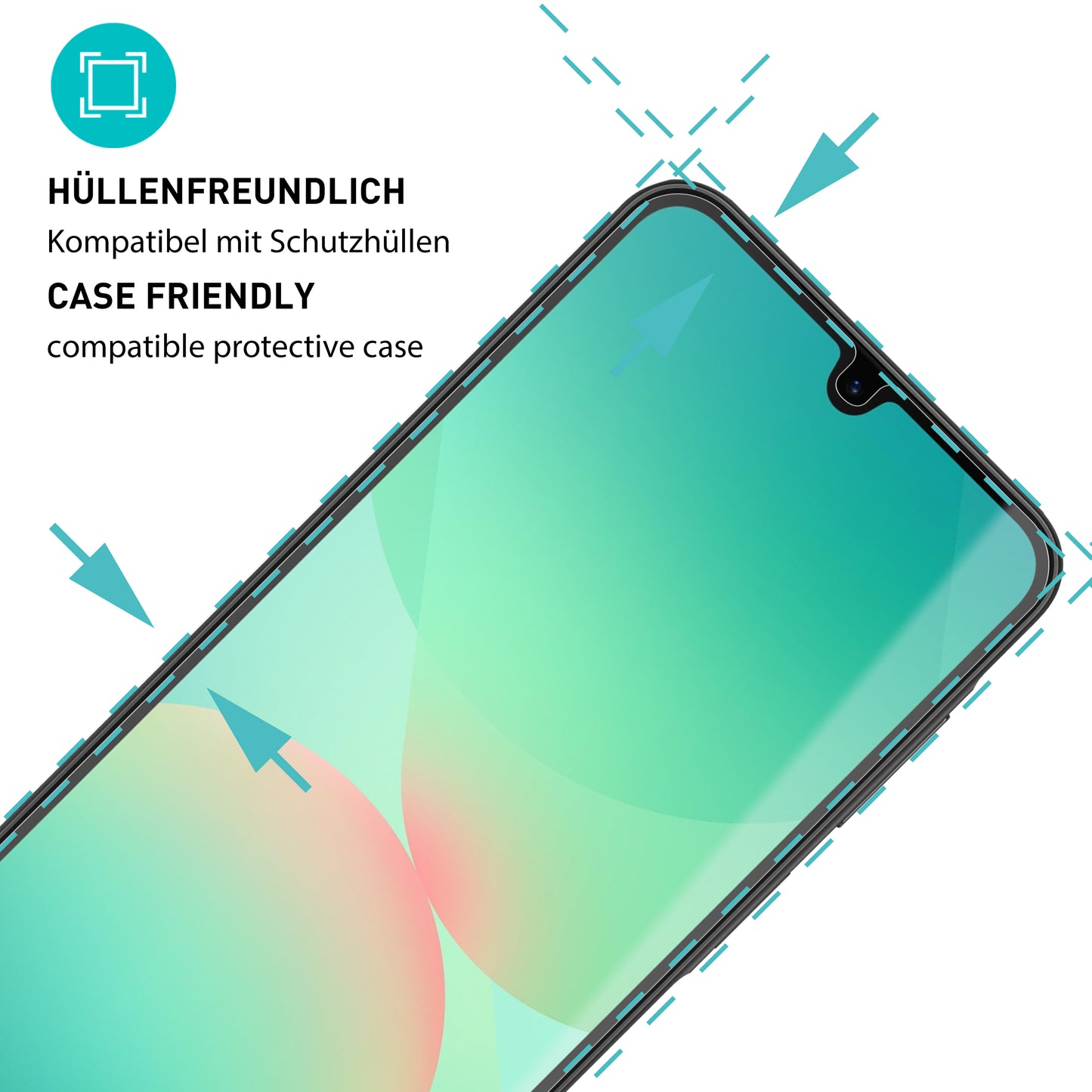 smartect Schutzglas Klar für Samsung Galaxy A27 5G, 3 Stück