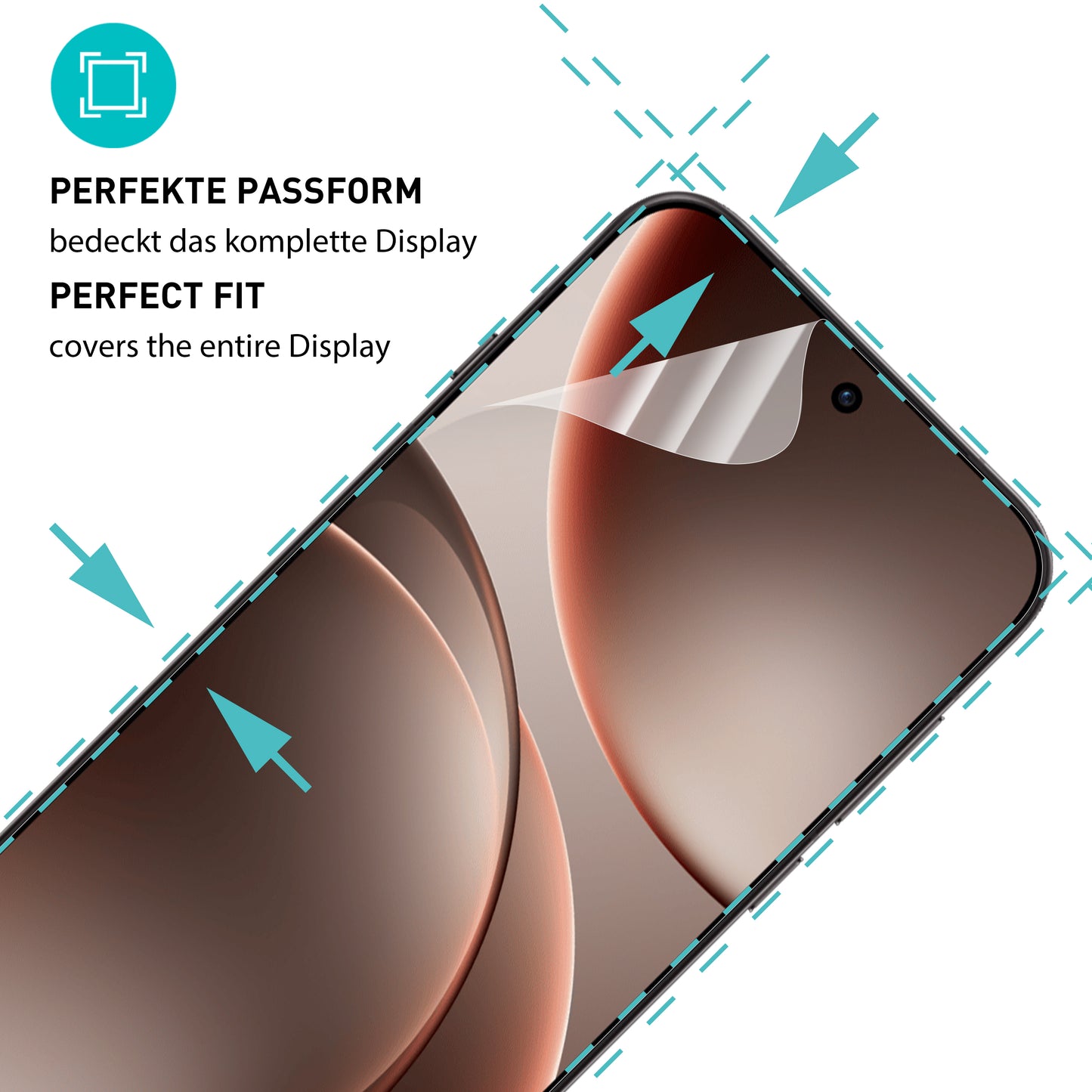 smartect TPU Schutzfolie Klar für Oppo Find X9 Pro, 2 x Front