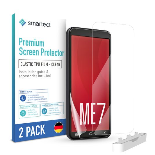 smartect TPU Schutzfolie Klar für Emporia Smart ME7, 2 x Front