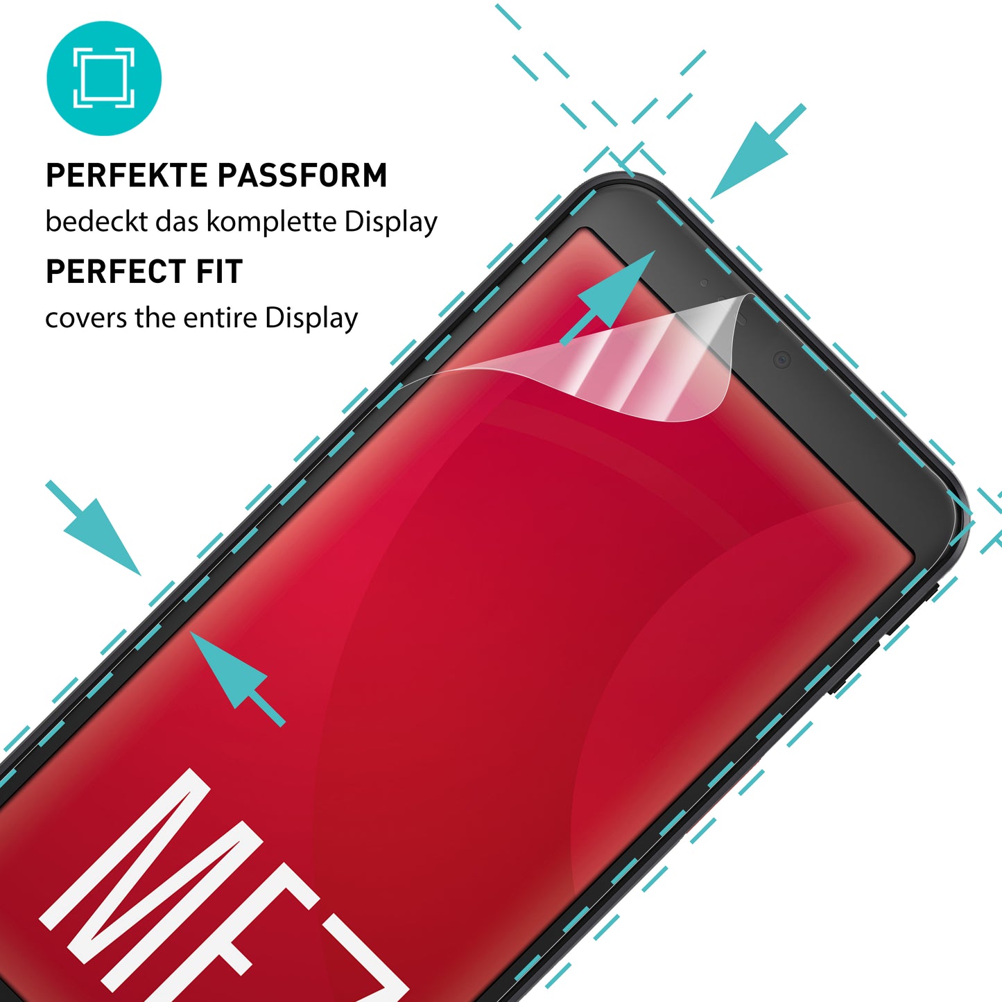 smartect TPU Schutzfolie Klar für Emporia Smart ME7, 2 x Front
