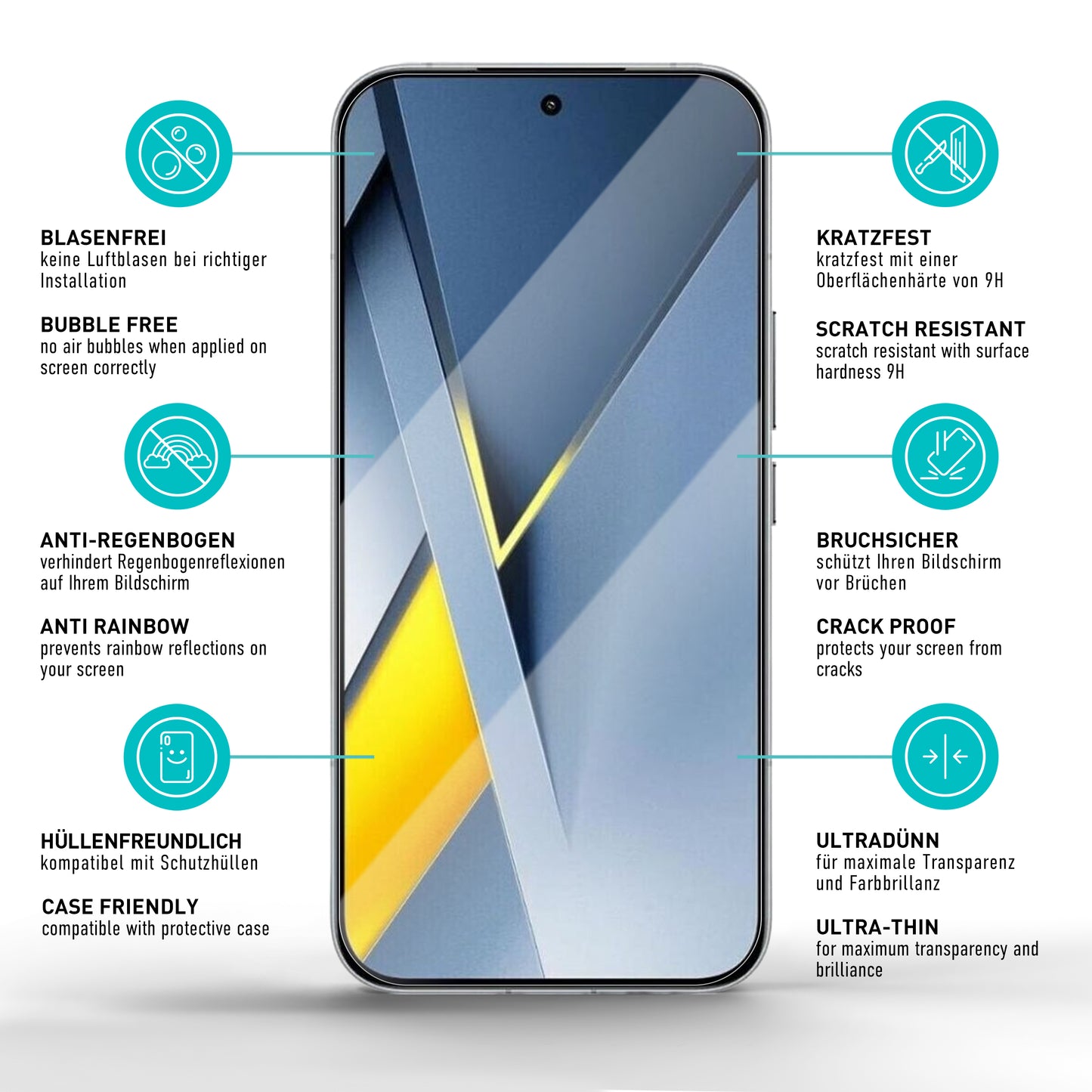 smartect TPU Schutzfolie Klar für Xiaomi Poco F8 Ultra, 3 Stück