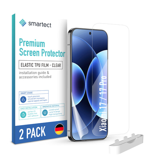 smartect TPU Schutzfolie Klar für Xiaomi 17 / 17 Pro, 2 x Front